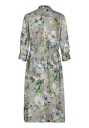 Shirt Dress - Green/light Blue