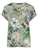 Basic T-shirt - Green/light Blue