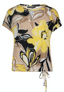 Casual T-shirt - Camel/yellow