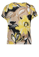 Casual T-shirt - Camel/yellow