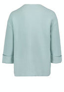 V Neck Knit Jumper - Cloud Blue
