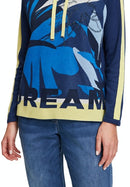 Fine Knit Jumper - Blue/yellow