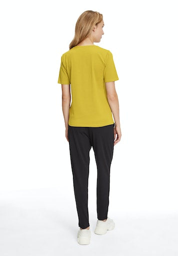 Short Sleeve V Neck T-Shirt - Golden Olive