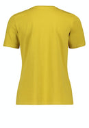 Short Sleeve V Neck T-Shirt - Golden Olive