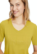 Short Sleeve V Neck T-Shirt - Golden Olive