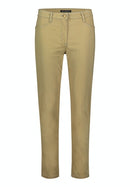 Slim Fit Plain Trousers - Aloe