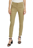Slim Fit Plain Trousers - Aloe