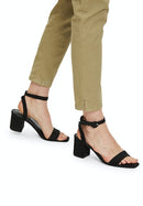 Slim Fit Plain Trousers - Aloe