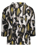 Drawstring 3/4 Sleeve Sweater - Khaki/beige