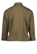 3/4 Sleeves Overshirt - Dark Khaki