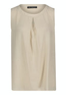 Sleeveless Plain Blouse - Pastel Sand