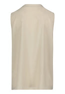 Sleeveless Plain Blouse - Pastel Sand