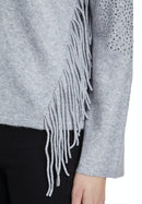 Round Neck Plain Jumper - Grey Melange