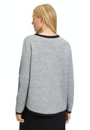 Round Neck Floral Pattern - Grey/petrol