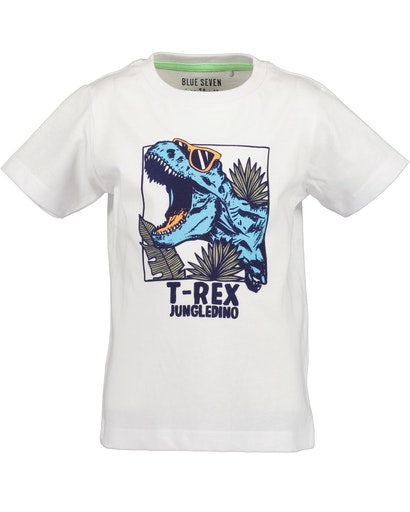 Boys Dinosaur T-Shirt - White