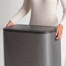 Bo Touch Bin 2 x 30L - Platinum