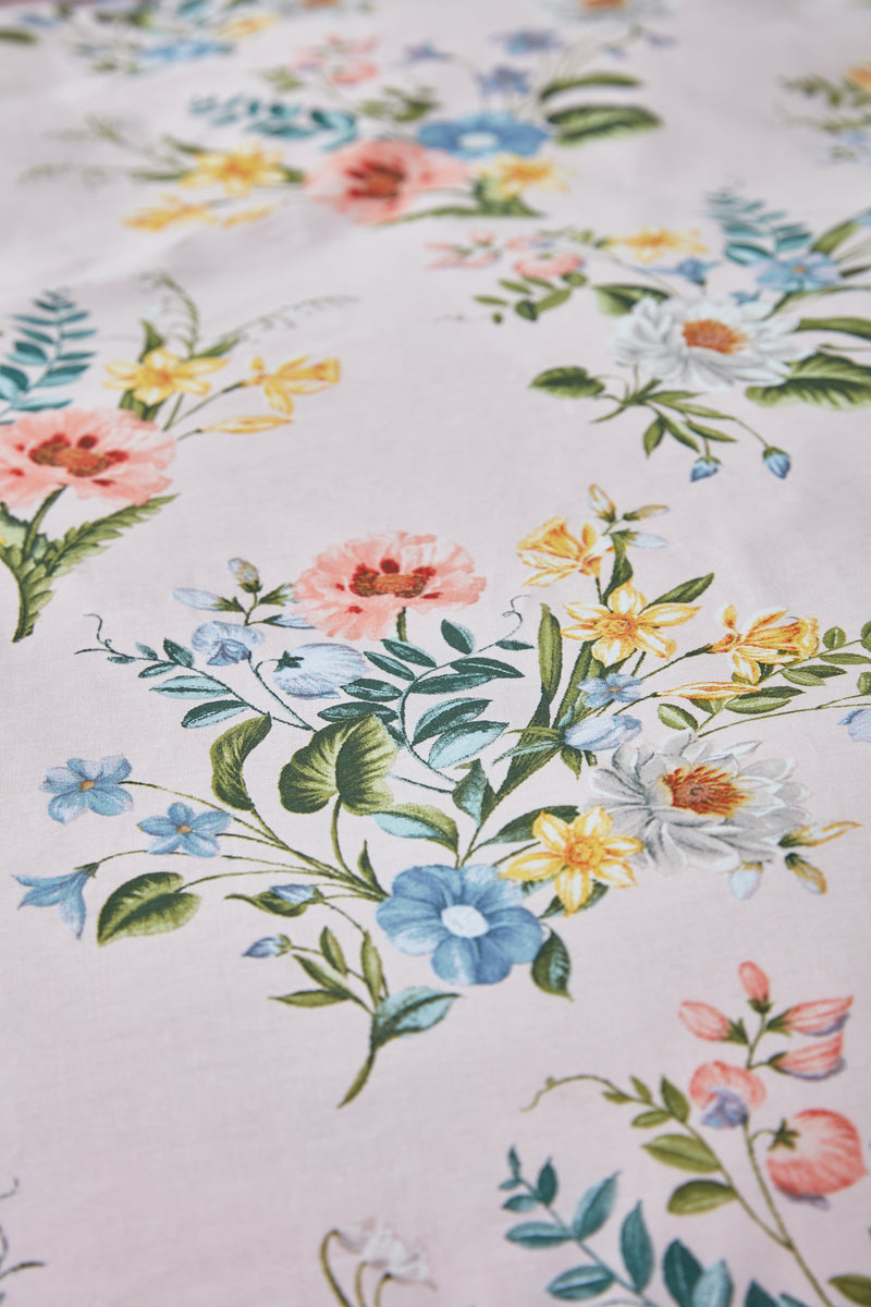 Botanical Vintage Bloom Duvet Cover Set - Blush