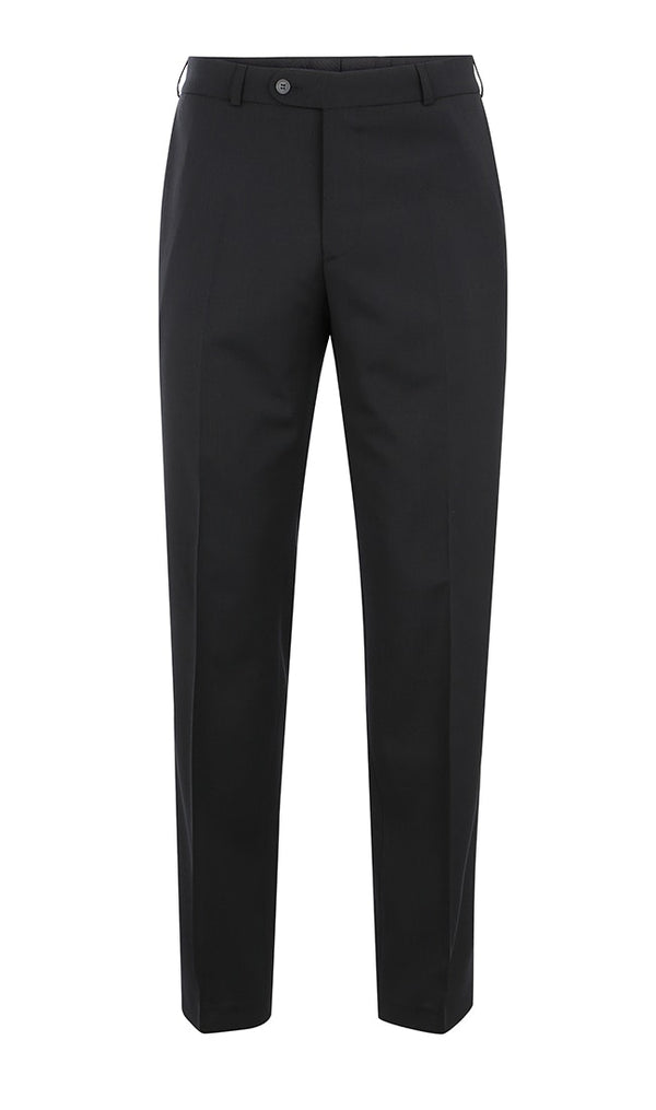Robert Poly Wool Mix Trouser - Black