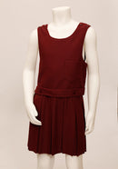 Budget Buy Plain Pinafore - Wine