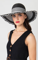 Cabana Hat - Black/white