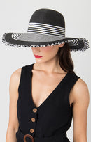 Cabana Hat - Black/white
