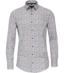 Long Sleeve Print Shirt - Light Blue