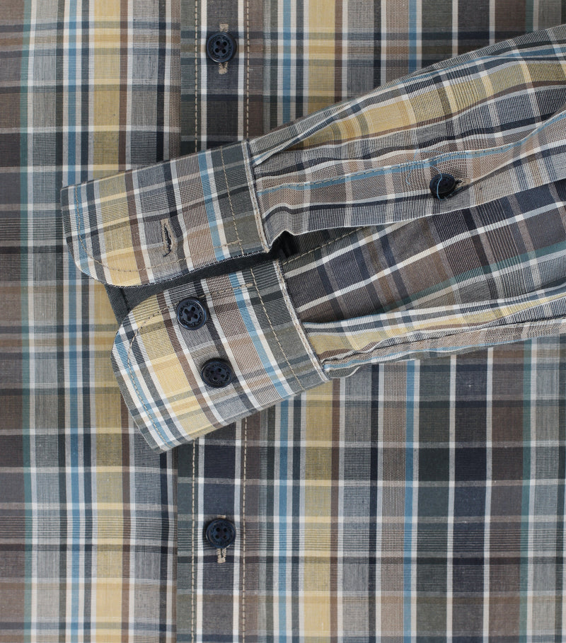 Button Down Check Shirt - Green