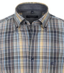 Button Down Check Shirt - Green