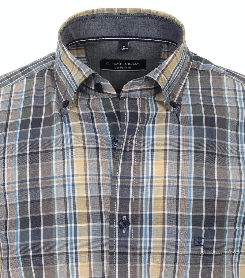 Button Down Check Shirt - Green