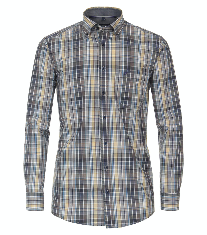 Button Down Check Shirt - Green