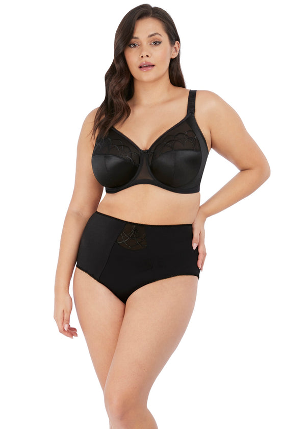 Cate Under-Wired Banded Bra - Black