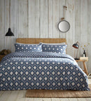 Chevron Duvet Cover Set - Blue