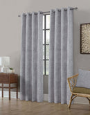 Clayton Grey Readymade Curtains - 66x72