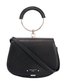 Flapover Handbag - Black