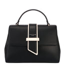 Flapover Handbag - Black