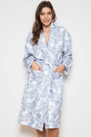 Pebblepalm Quilt Robe - Cream