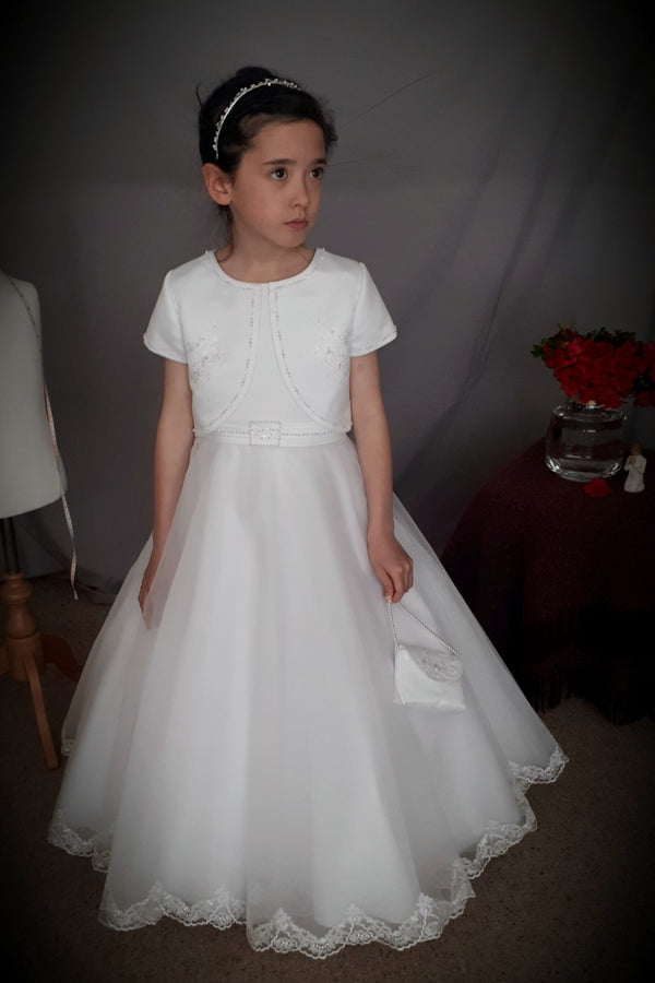 Hiberia Communion Dress - White