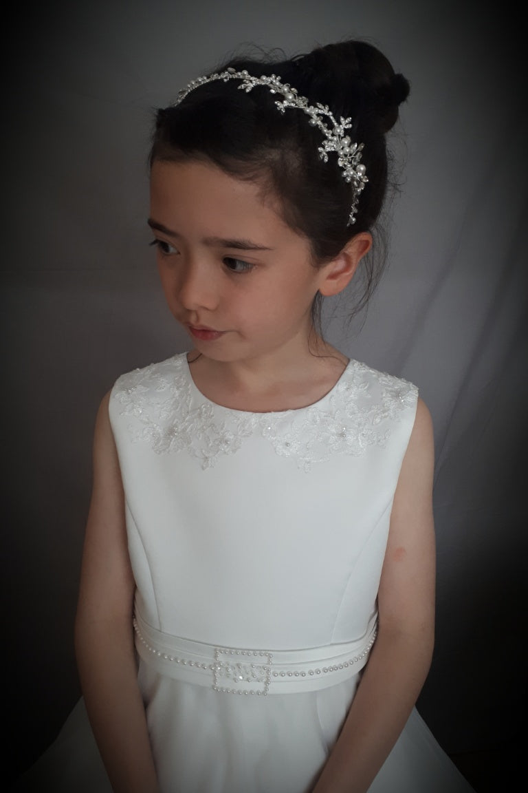 Hiberia Communion Dress - White