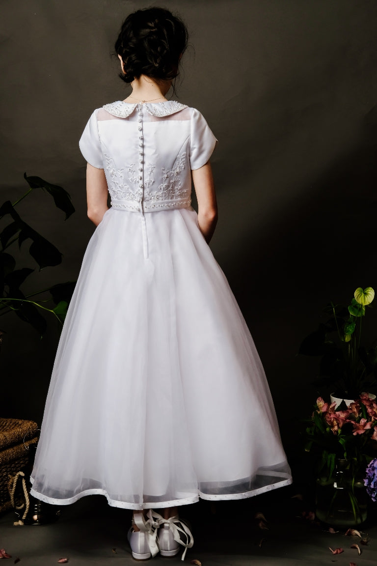 Carly Communion Dress - White