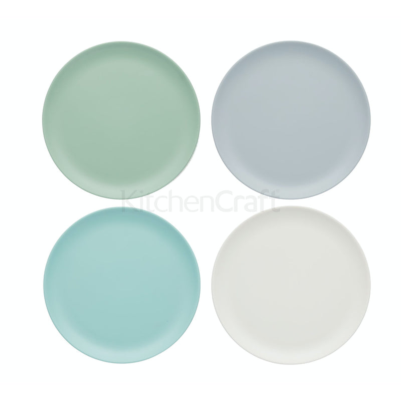 Colorworks Set Of 4 Melamine Salad Plates
