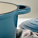 Simply Home 26cm Blue Cast Iron Casserole