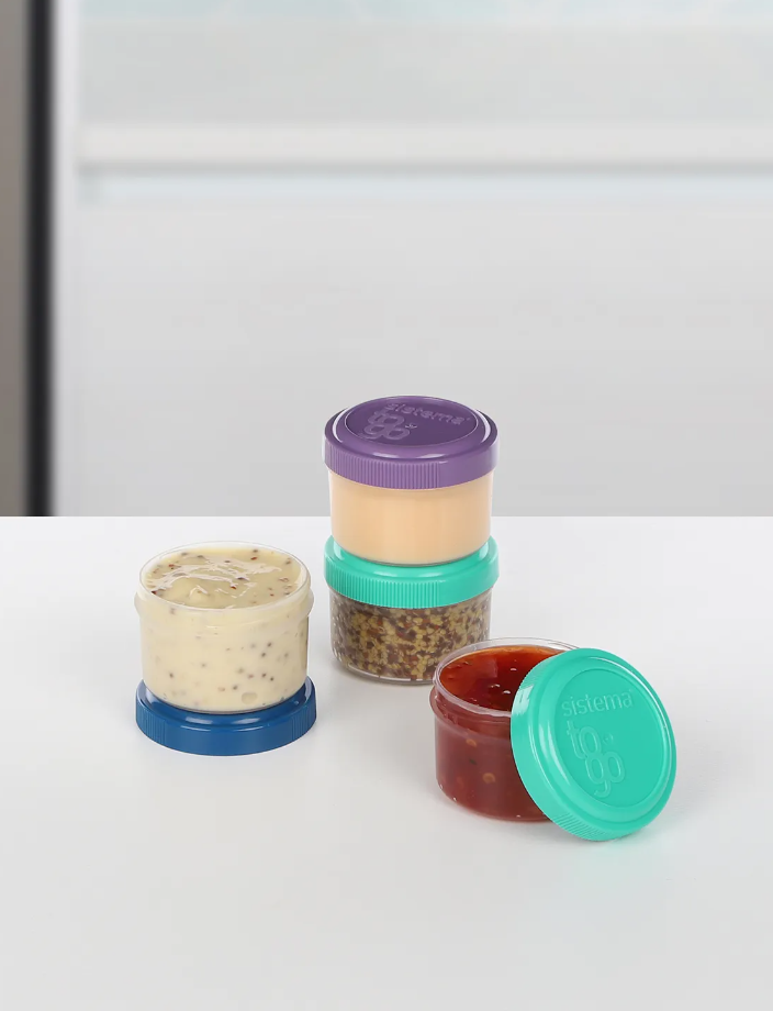 Set Of 4 Dressing Pots- 35ml