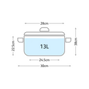 Glass Lid Stockpot 28cm/13L