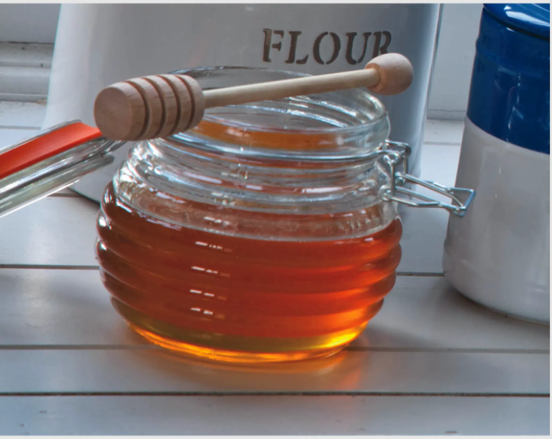 Home Made Traditional Glass Beehive Honey Pot- 650ml