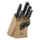 Pro 7 Pce Knife Block Set - Natural Bamboo