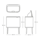 Bo Touch Bin 11L + 23L Matt Black