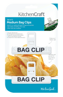 Set of 2 Medium Plastic Bag Clips