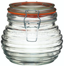 Home Made Traditional Glass Beehive Honey Pot- 650ml