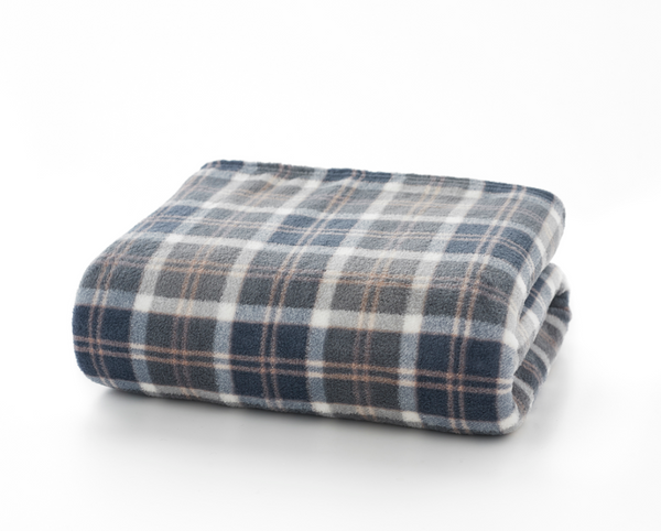 Snuggle Touch Bannockbane Throw 140x180cm - Charcoal