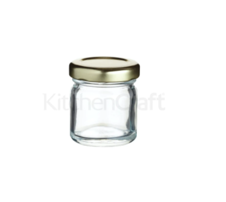 Home Made Mini Glass 43ml Jam Pot